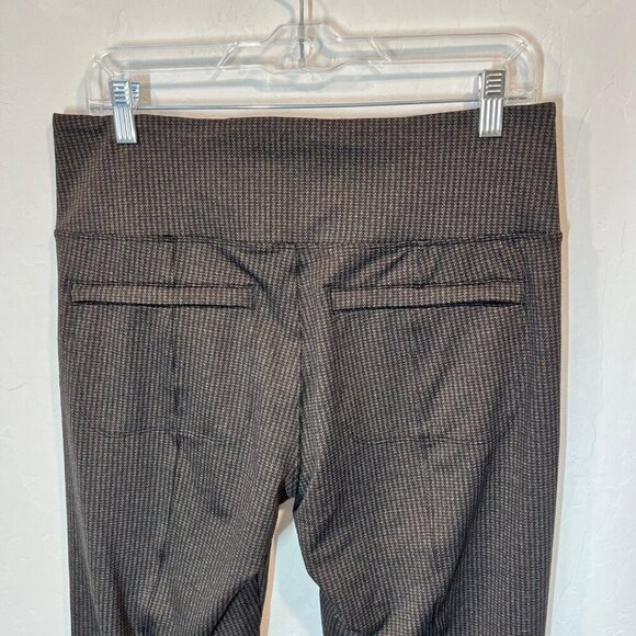 Athleta Delancey Houndstooth tight Brown leggings Size L pockets - Picture 9 of 12